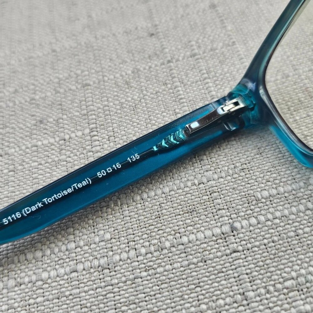 Coach Brooklyn Glasses Frame Dark Brown/Teal Tone Eyewear HC6040 5116 Eyeglasses - Picture 10 of 11